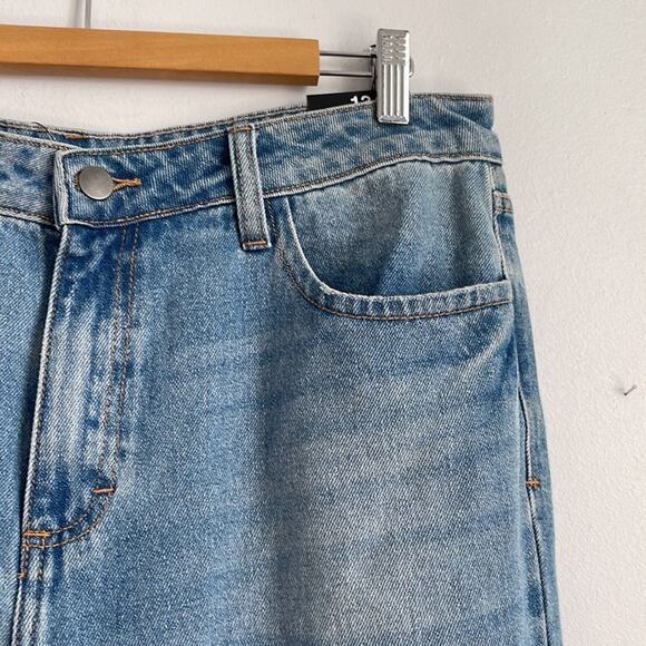 NWT Fashion Nova You Go Girlfriend distressed destroyed raw hem hi rise jeans - Picture 4 of 7